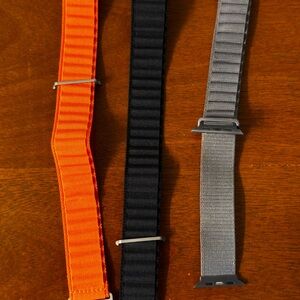 Smartwatch Band Set - Orange, Black, and Gray! Apple Watch 45-49 new
